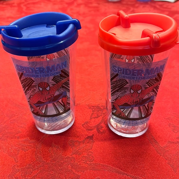 Rare marvel NYC Broadway Spider-Man turn off the dark musical drink cups - Picture 1 of 7
